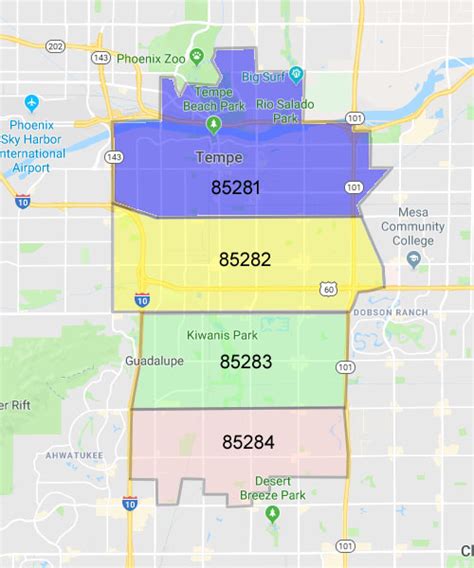 Tempe ZIP Codes